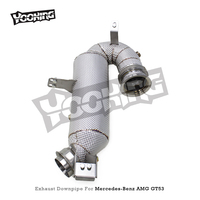 Tuyau de descente de collecteur d'échappement pour Mercedes-Benz AMG GT53 GLE53 E53 3.0T 2020-2024 100/200/300 Silencieux Street Cat à haut débit