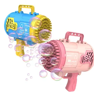 Arma de bolha para crianças, brinquedo musical automático com bolhas para casamento, buracos, flash blaster, brinquedo para o natal