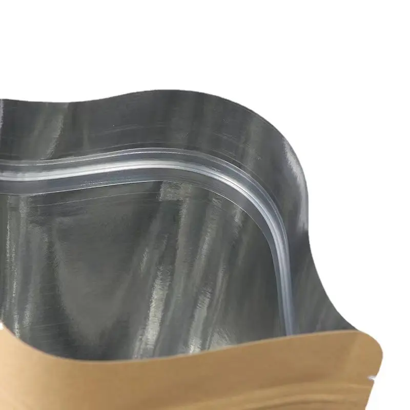حقائب بلاستيكية للقهوة بشعار مخصص قابلة لإعادة التدوير كيس تعبئة مستقيم مقاوم للرائحة مزود بسحّاب