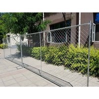 DDP Jambes en métal de qualité construction de haute qualité 6x12 clôture à maillons de chaîne portable temporaire galvanisée