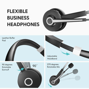 Casque d'écoute d'ordinateur filaire USB avec microphone antibruit - Product Image 3