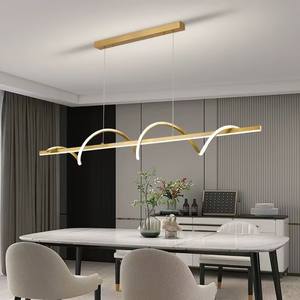 LEDダイニングテーブルシャンデリア天井リニアランプペンダントライト - Product Image 6