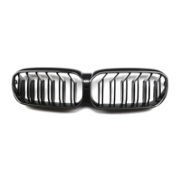 Accessoires extérieurs modifiés Grilles avant en fibre de carbone ABS Grille à double lamelles pour Bmw série 5 G30 2020-