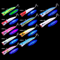 Leurre de pêche flottant en plastique dur pour eau salée FJORD 180mm 80g Topwater Popper