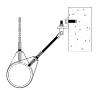 Fixation de retenue de tuyau sismique UTT14, support de ligne de dérivation en acier au carbone électrogalvanisé pour systèmes de protection incendie