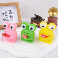 Langue créative bâton grenouille Dino Squeeze jouet décompression grenouille jouet soulagement du Stress presser jouets pour enfants