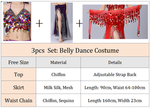 Ensemble de costumes sexy pour femmes avec paillettes et franges, pour Halloween, carnaval, danse du ventre, séance photo, <span class=keywords><strong>tenue</strong></span> de scène <span class=keywords><strong>Bollywood</strong></span> pour femmes - Product Image 4
