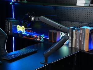 Support d'écran à bon prix, capacité de 2 à 9 kg, <span class=keywords><strong>bras</strong></span> robotique réglable et rotatif, compatible avec les écrans de 17 à 32 pouces, interface Type-C/USB - Product Image 6