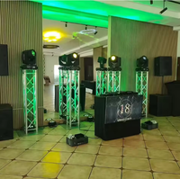 Système de truss modulaire en aluminium pour éclairage DJ 290x290cm, capacité de charge de 400 kg pour les expositions, tête mobile
