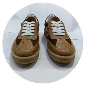 Zapatos planos de mujer, zapatillas informales para caminar, logotipo personalizado, tela de cuero, Material superior, goma para correr - Product Image 3