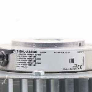 พัดลมระบายความร้อนแบบแรงเหวี่ยง Ziehl Abegg รุ่น RE25P-4DK.4I.1R 112976 230/400V 0.93kW 3.3/1.90A 1380RPM สำหรับระบบ AHU HVAC รุ่น RE25P-4DK.4Y.1R - Product Image 6