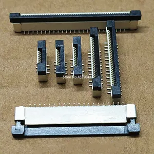 FFC FPC soket 0.5mm dikey tipi şerit düz konektörü 4/6/8/10/12/14/16/20/24/30/34/40/50 Pin