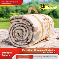 Tapis de pique-nique imperméable, résistant à l'humidité, avec revêtement en aluminium épaissi, en EVA, pour le camping en plein air, tissu anti-sable, couverture de pique-nique