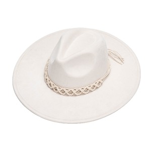 <span class=keywords><strong>Sombrero</strong></span> Fedora para Hombre y <span class=keywords><strong>Mujer</strong></span>, Color Liso, Estilo Retro, Panamá, Ala Ancha, Gamuza, Fieltro, Jazz, Formal, con Cinturón, para Exteriores, Casual - Product Image 5
