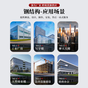 Edificio de Fábrica con Estructura de Acero Personalizado para Uso Industrial, Construcción de Estructura Metálica de Múltiples Pisos - Product Image 2