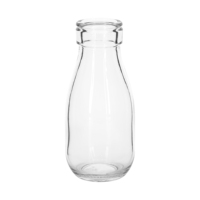 Bouteille en verre transparente de haute qualité pour jus et boissons, 160 ml, 200 ml, 400 ml, 480 ml