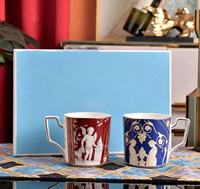Service à thé en porcelaine fine Yanjun style rétro européen, théière, tasses et soucoupes, pour usage quotidien, décoration de table, coffret cadeau