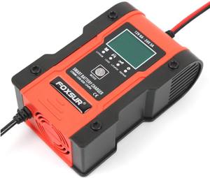 เครื่องชาร์จแบตเตอรี่12V 6A LCD <span class=keywords><strong>FOXSUR</strong></span> 12V 24V,เครื่องชาร์จแบตเตอรี่สำหรับรถยนต์เรือรถจักรยานยนต์ Pulse ซ่อม - Product Image 2