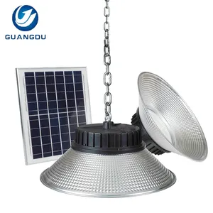 Alta qualidade industrial ip67 à prova d' água 100 150 200 300 w pvc armazém led solar luzes de alta baía