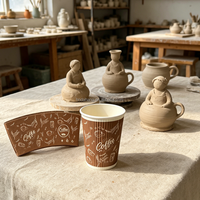 Gobelets en papier à paroi simple, écologiques, jetables, avec logo personnalisé, pour vin, whisky et boissons énergisantes - 6 oz