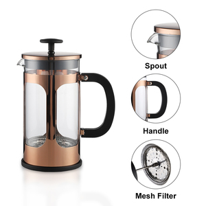 2023 vente chaude nouveau produit 350ml presse française presse française <span class=keywords><strong>cafetière</strong></span> couvercle en acier inoxydable presse française dans la cuisine - Product Image 5