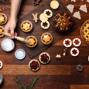 ถาดอบขนมทรงกลมถาดอลูมิเนียมฟอยล์ RE3G สำหรับทำขนมพายกล่องดีบุกคัพเค้กสำหรับจีนเซียวยาวเปา - Product Image 4