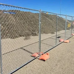 美国标准高品质6x12链节建筑围栏临时使用链节围栏