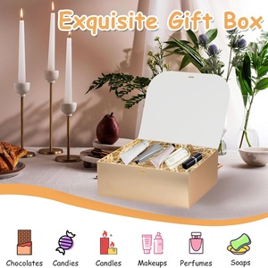 Free Sample Custom Design Luxury Cardboard <b>Gift</b> Packaging Box With Exquisite Bow and Congratulations <b>Card</b> - Product Image 5