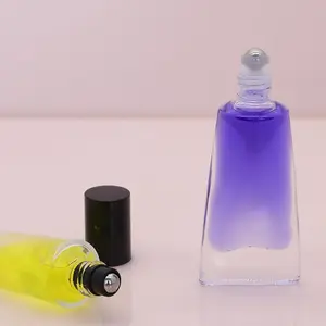 Flacon Roll-On de 10g pour huiles essentielles de <span class=keywords><strong>parfum</strong></span> Huiles essentielles en forme de dentifrice Flacon à rouleaux Applicateur en acier ou en verre - Product Image 1