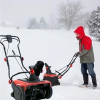 Vente en gros usine : Mini balayeuse à neige électrique réglable et motorisée, alimentée par batterie, pour allée familiale