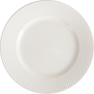 Assiette plate ronde en céramique en grès gaufré 8 pouces Assiette à dessert à salade de garde - Product Image 1