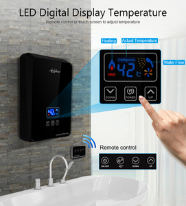 Calentador de agua eléctrico de ahorro de energía de 3500W, ducha caliente instantánea de 220V para baño, plástico con Control remoto LED para hoteles y hogares - Product Image 6
