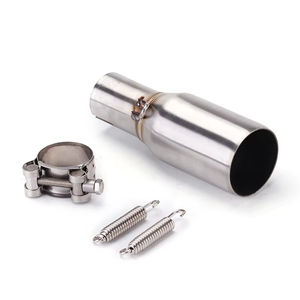 Tubo di Collegamento Centrale per Scarico Moto 51mm, Adattatore per Silenziatore, Sezione Regolabile per Piaggio <span class=keywords><strong>Beverly</strong></span> X10 MP3 125 250 <span class=keywords><strong>300</strong></span> 250LT 300L - Product Image 5