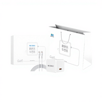 Chargeur GaN NIUBAILE 30W PD 3.0 (version boîte cadeau) Protection ignifuge Port Type-C Prise compatible EU/US/UK/AU Personnalisable