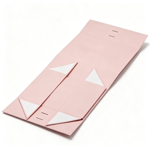 Boîte cadeau magnétique pliable haut de gamme avec ruban, logo personnalisé, emballage rigide écologique, fabricant en gros, commandes en gros - Product Image 3
