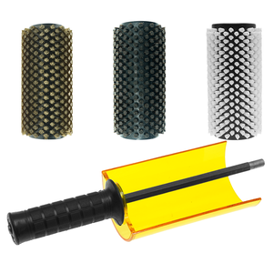 Ski Roto Brush Kit XCMAN With Handle, Axle, And 3 Brushes Nylon Horsehair Brass Cork For Ski Waxing Chamber Brush