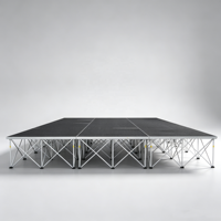 Scènes pliantes réglables pour événements de mariage, structures d'exposition en aluminium, podiums portables, treillis d'éclairage pour spectacles et fêtes