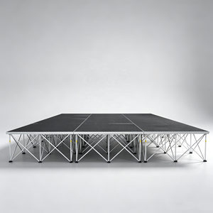 Escenarios Plegables Ajustables para Bodas y Eventos, Estructura de Aluminio para Exhibiciones, Escenario Portátil con Iluminación para Fiestas y Espectáculos - Product Image 1