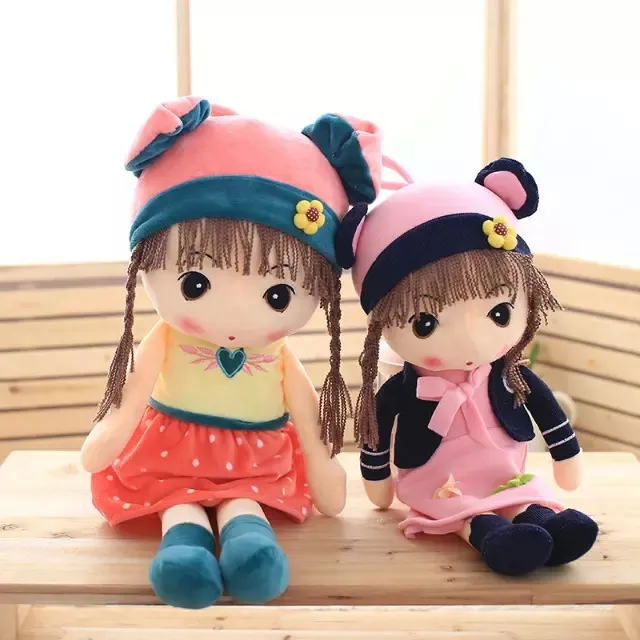 Dropshipping Kawaii Plush Doll Spring Girl Strawberry Baby Doll 45cm Plush Fairy Doll for Girls