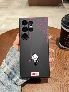 Coque de téléphone Marvel <span class=keywords><strong>Spiderman</strong></span> pour couple, compatible avec Samsung Galaxy S24 S23 S22 Ultra Plus 5G S20 FE A73 A72 A71 A55 A54 A51 A50 A35 A15 - Product Image 2