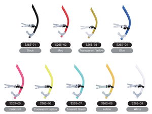WASPO S26S Glide - Snorkel de Silicona con Tubo de Respiración para Natación y <span class=keywords><strong>Buceo</strong></span> - Product Image 3