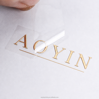 Autocollants lettres métalliques adhésifs en feuille d'argent et or rose, personnalisés de qualité supérieure pour boîtes et bijoux gaufrés