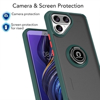 Coque de téléphone antichoc avec béquille et anneau métallique, étui de protection hybride pour téléphone portable TECNO Pova Curve 2 5G