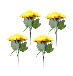 Ramo de Girasoles de Seda al Estilo Natural para Decoración del Hogar, Flores Artificiales de la Marca <span class=keywords><strong>Cannan</strong></span>, Semi-manuales, Venta al Por Mayor del Fabricante - Product Image 2