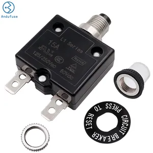 Thermal Overload Protector L1 Series with Manual Reset 125V/250V 3A 5A 10A 15A 20A 25A 30A