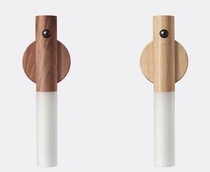 Draagbare Usb Oplaadbare Magnetische Hout Bewegingssensor Draadloze Led Nachtlampje Slimme Indoor Muur Traplamp - Product Image 1
