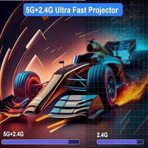 Proyector de pantalla inteligente Android <span class=keywords><strong>al</strong></span> aire libre holograma inteligente teléfono móvil HD para proyector de películas 4K Android <span class=keywords><strong>TV</strong></span> stick proyector pequeño - Product Image 3