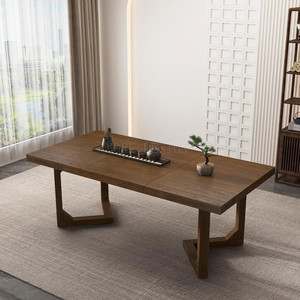 Pieds de table antidérapants et silencieux, design minimaliste, pour hôtel, cuisine, restaurant, table à manger en bois - Product Image 3