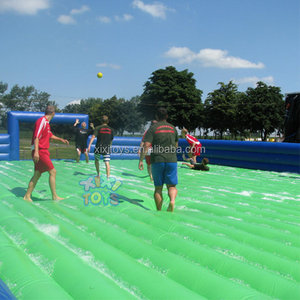 Terrain de football gonflable de savon de haute qualité pour jeu d'enfants, mur gonflable de <span class=keywords><strong>but</strong></span> de cible de coup de pied de football avec <span class=keywords><strong>lit</strong></span> d'air - Product Image 2