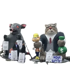 Mouse Tiup Abu-abu Tikus Iklan Karakter Kartun